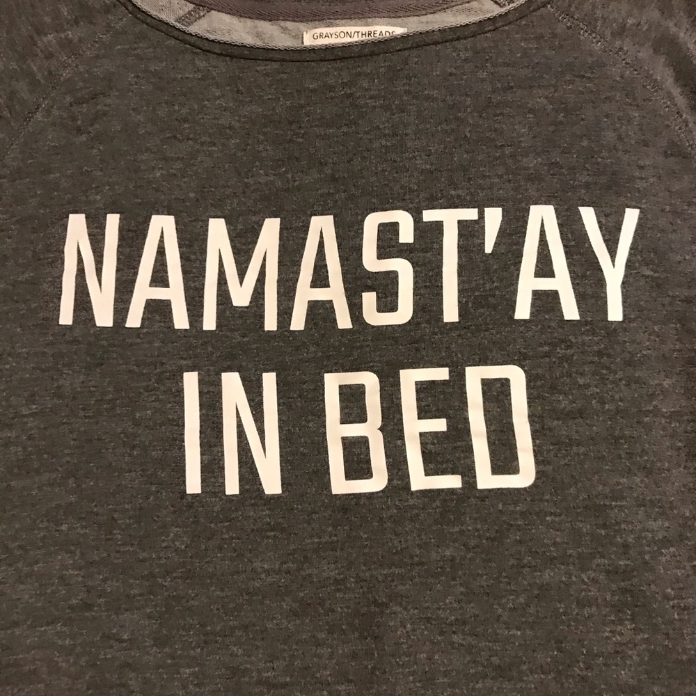 Grayson Threads “Namast’ay in bed” sweater